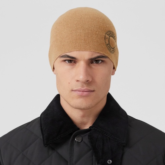 burberry Logo Graphic Cashmere Blend Beanie - Picture 1 of 5
